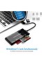 قارئ بطاقات متعدد الوظائف USB C USB 3.0، محول 7 في 1 لبطاقات SD وCF وMicro SD وXD وMS، عالي السرعة - 5