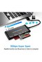قارئ بطاقات متعدد الوظائف USB C USB 3.0، محول 7 في 1 لبطاقات SD وCF وMicro SD وXD وMS، عالي السرعة - 4