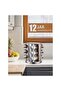 12 Pieces Rotating Spice Jar Set Silver Spice Rack Organizer Revolving Spice Organizer Spice Carousel Tower for Kitchen - 4