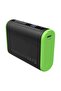 10000 mAh Bolt+D Portable Power Bank Black/Green - 2