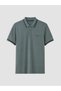 Vizyon New Season Blue Polo Collar Textured Men's T-Shirt - 4