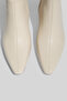 Beige Vegan Leather Special Design Short Heel Women's Boots - 2