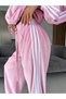 3 Striped Detail Velvet Suit - 5