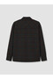 Vizyon New Season Navy Blue Relax Fit Plaid Velvet Men's Shirt - 7