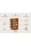 Premium 16-Jar Rotating Spice Rack Organizer, Revolving Bamboo Countertop Stand with Glass Jars and Airtight Lids, 360-Degree Rotation for Easy Access to Herbs, Spices and Seasonings - 3