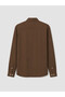 Vizyon New Season Brown Regular Fit Linen Look Men's Shirt - 3