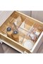 صندوق تخزين مقسم من مادة RPET من IDESIGN، مقاس 8 × 12 × 8، شفاف/أبيض غير لامع - 4