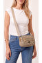 Women's Monogram Patterned Multi-Compartment Long Strap Cross Shoulder Bag - 2