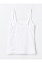White U-Neck Plain String Strap Women's Undershirt from Güli̇s Gi̇yi̇m - 7