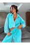 3 Striped Detail Velvet Suit - 2