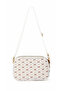Women's Monogram Patterned Multi-Compartment Long Strap Cross Shoulder Bag - 5