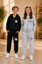 Armikids Unisex Children's 2-Piece Hooded Zippered Multi-Colored Tracksuit Set