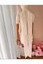 White Chiffon 250 cm Wedding Dress Engagement Scarf - 2