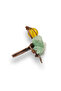 Broken fluorite natural stone ring (adjustable) - 2