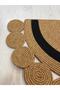 Alora Decorative Door Mat, Indoor and Outdoor Compatible Welcome Mat – Half Moon Design, Woven Texture, Jute Rope Mat, Stylish and Natural Entryway Decoration - 5