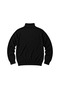 Men's Large Size Black Full Fisherman Cotton Sweater 3Xl-4Xl-5Xl-6Xl - 5