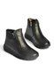 Z555360803 Black Genuine Leather Comfort Orthopedic Sole Women's Boots - 4