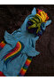 Rainbow Pony Rainbow Patterned Hooded Zipper Sweatshirt - 4
