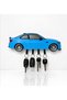 Car Design Wall Key Holder - Decorative Key Hanger with 4 Hooks - 4