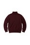 Men's Large Size Burgundy Full Fisherman Cotton Sweater 3Xl-4Xl-5Xl-6Xl - 5