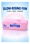 Pink Butter Squishy Toy, 4 oz Slow-Rising Squeeze Stress Relief Sensory Fidget Toy, Soft Food-Shaped Desk Toy, Cute Gift for Teens and Adults - 3