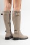 Vabenil Women's Genuine Leather Boots Mink - 7