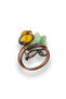Broken fluorite natural stone ring (adjustable) - 3