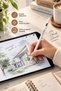 Smart Attif Stylus Pen iPad Android Compatible Palm Rejection Sensitive Touch Writing and Drawing Pen - 6