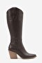 Taryalin Women's Genuine Leather Pointed Toe Western / Cowboy Boots Brown - 2