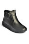 Z555360803 Black Genuine Leather Comfort Orthopedic Sole Women's Boots - 5