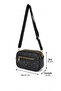 Women's Monogram Patterned Multi-Compartment Long Strap Cross Shoulder Bag - 4