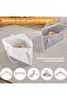 2Pcs Foldable Hanger Storage Bags with Handle - Waterproof Triangle Clothes Organizer for Closet, La - 3