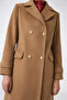 Double-Breasted Collar Long Coat Mocha 13570 - 3