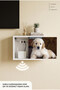 Sliding Wooden Modem Storage Box Decorative Cable Hiding Wall Mounted Fuse Box Storage