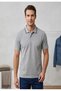 School Boys' Gray Flexible Comfortable Fit Polo Collar T-Shirt (Middle-High School) - 3