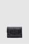 Black women's wallet with meat flap