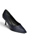 Z676070009 Navy Blue Thin Heeled Women's Stiletto Shoes - 3