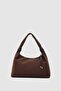 Vesper Suede Shoulder Bag Bitter Brown