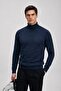 Men's Premium Winter Indigo Full-Collar Knit Sweater
