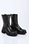 Laceless Zippered Genuine Leather Casual Boots 347-7614 Women's Boots - 6