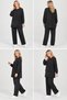 Tencel Tunic and Trousers Set with Contrast Beading Detail - 3