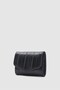 Black women's wallet with meat flap - 3