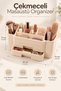 Glow Series Smart 2-Drawer Desktop Makeup Organizer Cosmetic Organizer – Cream - 2