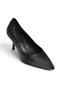 Z676070007 Black Snake Print Thin Heeled Women's Stiletto Shoes - 7