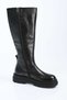 Laceless Zippered Genuine Leather Boots 336-0209 Women's Boots