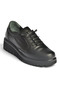 Z555250803 Black Genuine Leather Casual Women's Shoes - 6