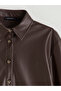 I Women's Leather Look Shirt Jacket from Freezen Store - 7