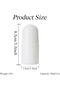 4Pcs White Plastic Roller Bottles, 30ml/1oz Empty Refillable Roll On Bottles Leak-Proof Deodorant Co - 2