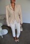 Blazer Jacket with Side Laces and Eyelet Detail - 2