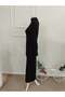 Women's long sleeve turtleneck ruched waist maxi modal dress - 5